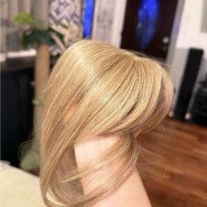 Blonde Hair Extension Topper Mix Ash Blonde